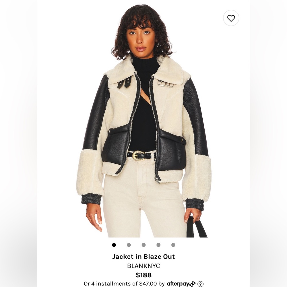 BLANKNYC moto jacket in blaze out